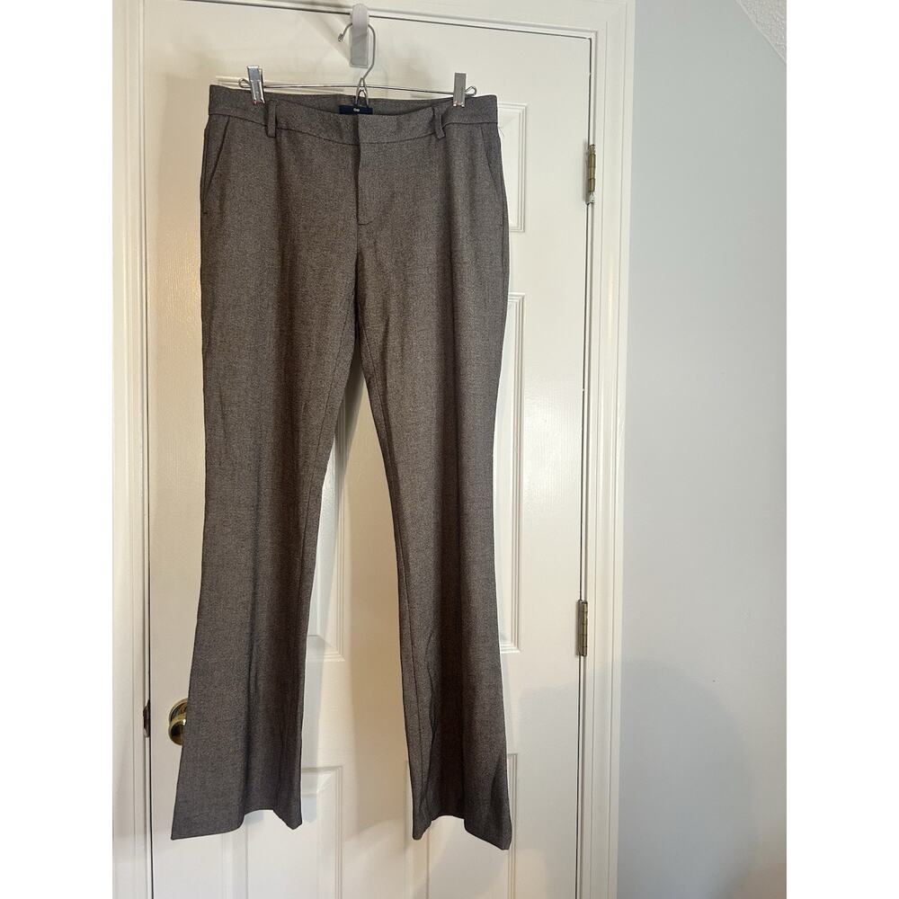 Gap Women’s Dress Pants Size 6 Brown Heather Bootcut Trouser Career Work Slacks